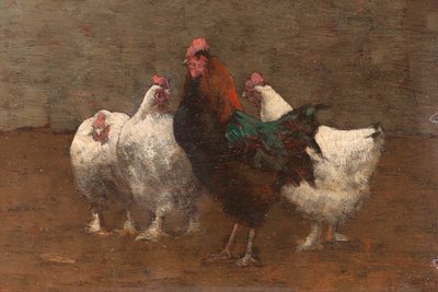 Fowls (detail) by Horace Mann Livens